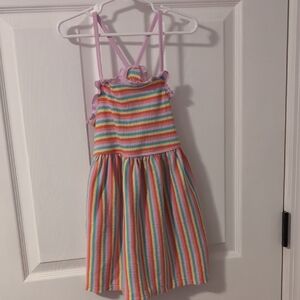 Cat & Jack Pink Rainbow Stripe Sundress